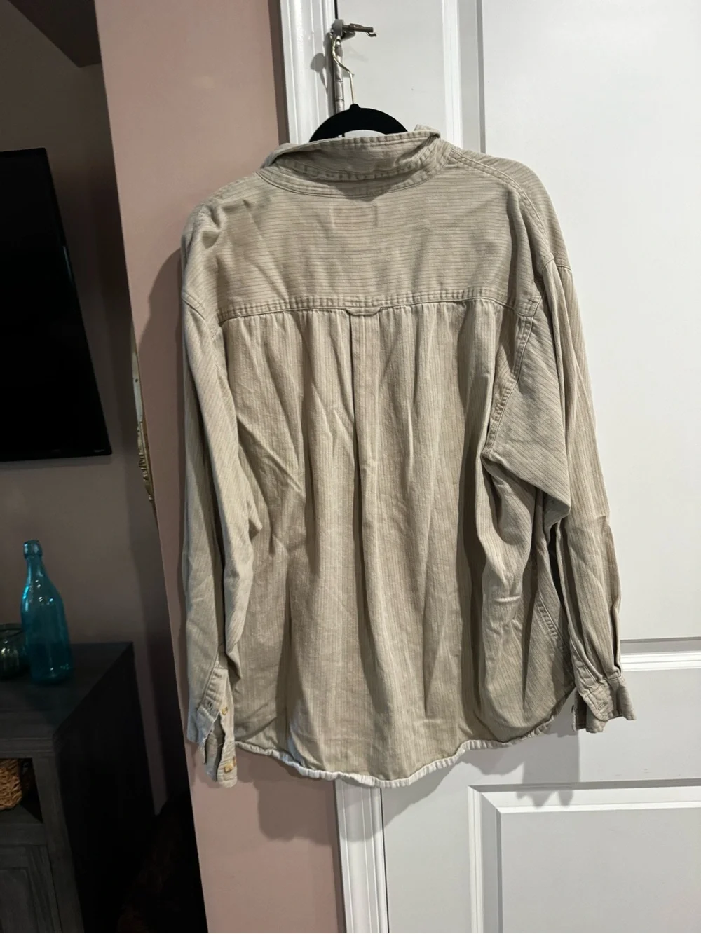 Route 66 Men's Light Beige Corduroy Shirt Jacket